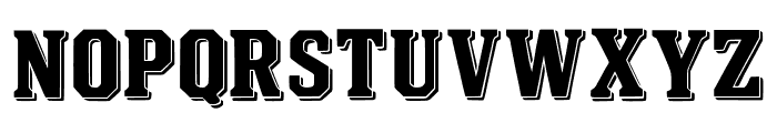 Varsity Shadow Regular Font LOWERCASE