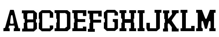 Varsity Simple Regular Font LOWERCASE