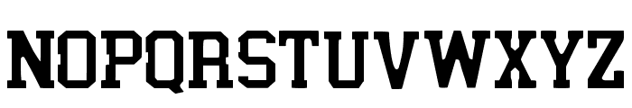 Varsity Simple Regular Font LOWERCASE