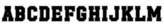 Varsity Team 0 6 Black Font UPPERCASE