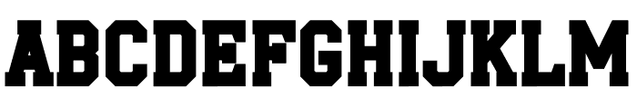 Varsity Team Black Font LOWERCASE