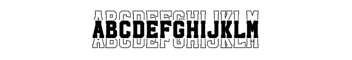 Varsity Triples Font UPPERCASE