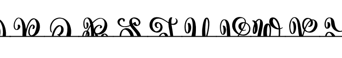 Vase Monogram Split Font UPPERCASE