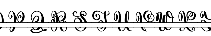 Vase Monogram Font UPPERCASE