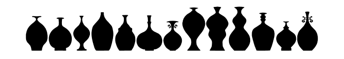 Vases Christmas Font LOWERCASE