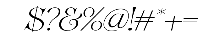 Vastea Serif Italic Font OTHER CHARS