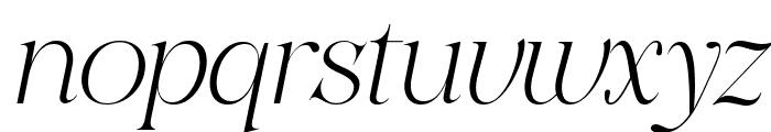 Vastea Serif Italic Font LOWERCASE