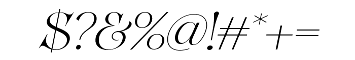 VasteaSerif-Italic Font OTHER CHARS