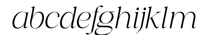 VasteaSerif-Italic Font LOWERCASE