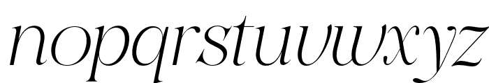 VasteaSerif-Italic Font LOWERCASE