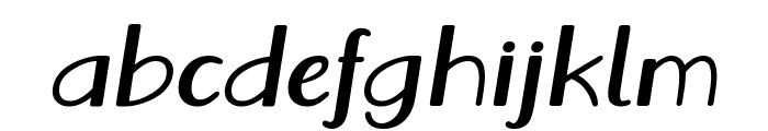 Vecoly Italic Font LOWERCASE