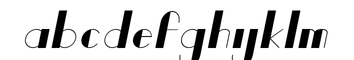 Veena Italic Font LOWERCASE