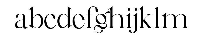 Vegawanty-Regular Font LOWERCASE
