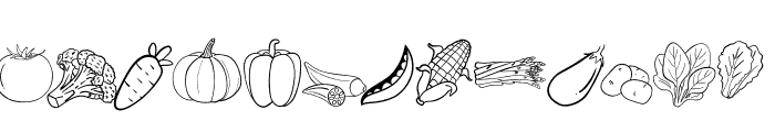 Vegetarian Doodle FONT