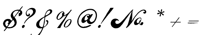 Veinline Alternate Handpainted Font OTHER CHARS