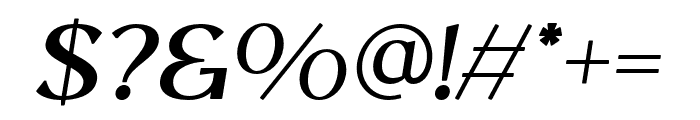 Veiran Italic Font OTHER CHARS