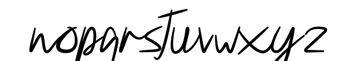 Velasquis Tamyra Script Font LOWERCASE
