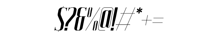 Velbina-Oblique Font OTHER CHARS