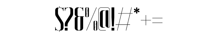 Velbina-Stencil Font OTHER CHARS