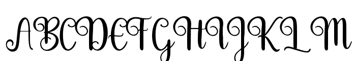 VelinettaCalligraphy Font UPPERCASE