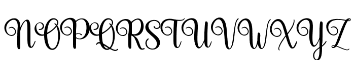 VelinettaCalligraphy Font UPPERCASE