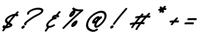 Vellibathy Italic Font OTHER CHARS