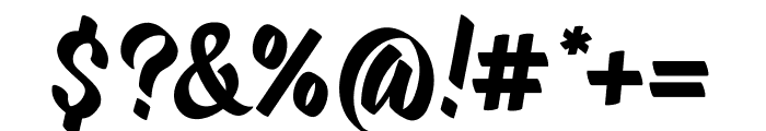 Velocitta Italic Font OTHER CHARS
