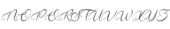 Velocity Romantica Font UPPERCASE