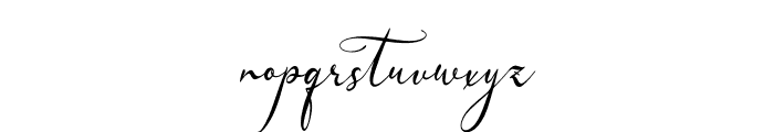 Velocity Romantica Font LOWERCASE