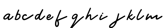 Velorea - Signature Font LOWERCASE