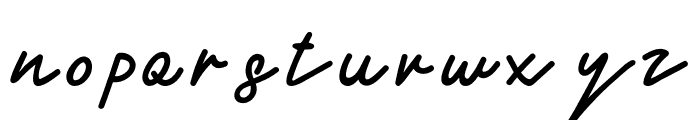 Velorea - Signature Font LOWERCASE
