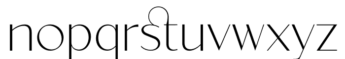 Velorina Extra Light Font LOWERCASE