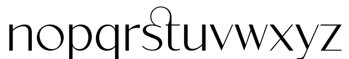 Velorina Light Font LOWERCASE