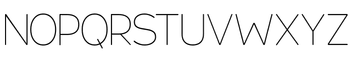 Velostria Rounded Thin Font UPPERCASE
