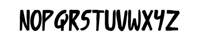 Vender Rustime Display Grunge Font UPPERCASE