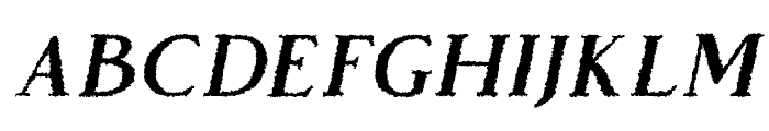 Vendeur Rough Italic Font LOWERCASE