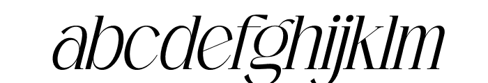 Venture Italic Font LOWERCASE