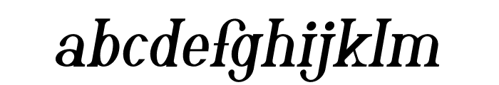 Vergas Italic Font LOWERCASE