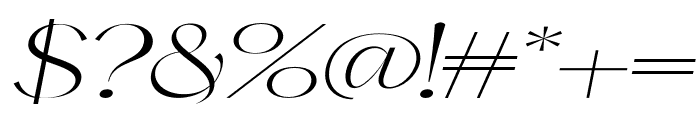 Verona-Oblique Font OTHER CHARS