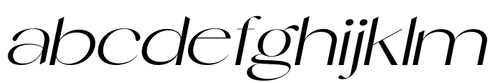 Verona-Oblique Font LOWERCASE