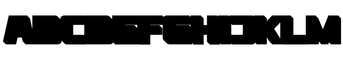 Versamore Extrude Regular Font UPPERCASE