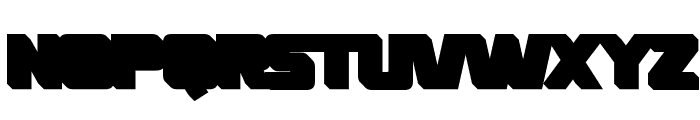 Versamore Extrude Regular Font UPPERCASE