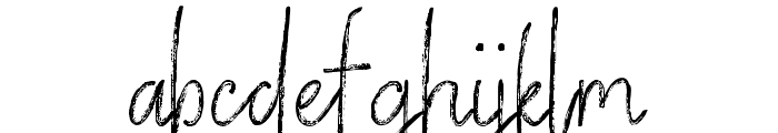 VerticalBrushy Font LOWERCASE