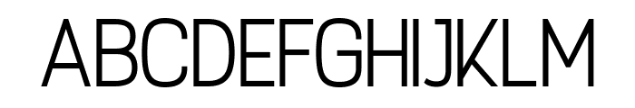 Verticon Light Font LOWERCASE