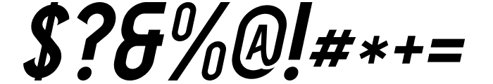 Verze Italic Font OTHER CHARS