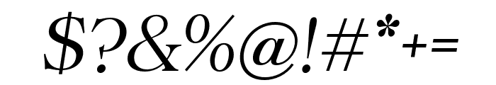 Vestige Harmony Italic Font OTHER CHARS