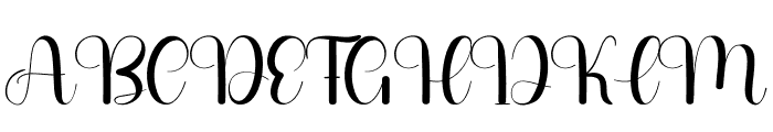 Vetegable Font UPPERCASE