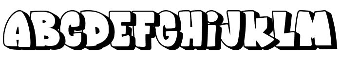 Vibrant Graff - Shadow Font LOWERCASE