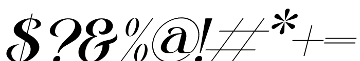 Victorah Gaerioa Italic Font OTHER CHARS