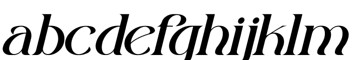 Victorah Gaerioa Italic Font LOWERCASE